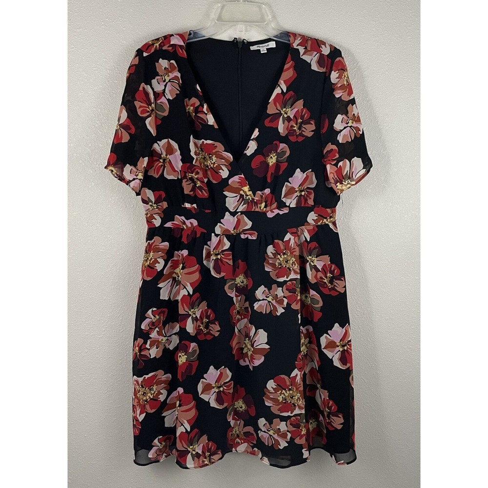Madewell Womens Size 14 Tulip Sleeve Mini Dress In French Rose